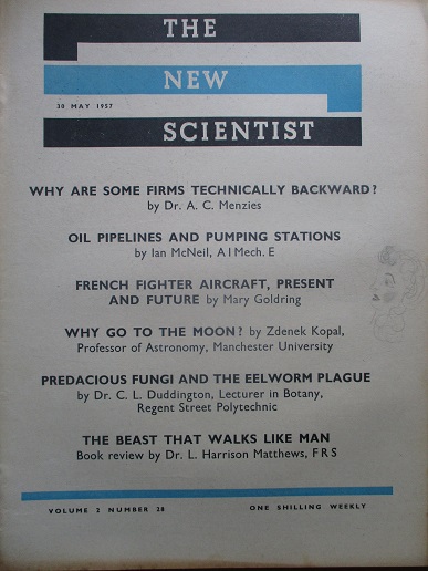 NEW SCIENTIST magazine, 30 May 1957 issue for sale. MARY GOLDRING. Original British publication from