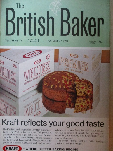 THE BRITISH BAKER magazine, October 27 1967 issue for sale. Original British publication from Tilley
