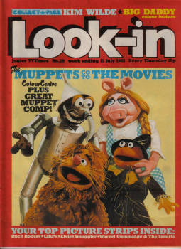 LOOK IN magazine, 11 July 1981 issue for sale. MUPPETS, BIG DADDY, KIM WILDE, CHIPS, SMURFS, Origina
