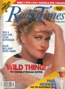RADIO TIMES JUNE 8 TO 14 1991 MELANIE GRIFFITH NEWMAN